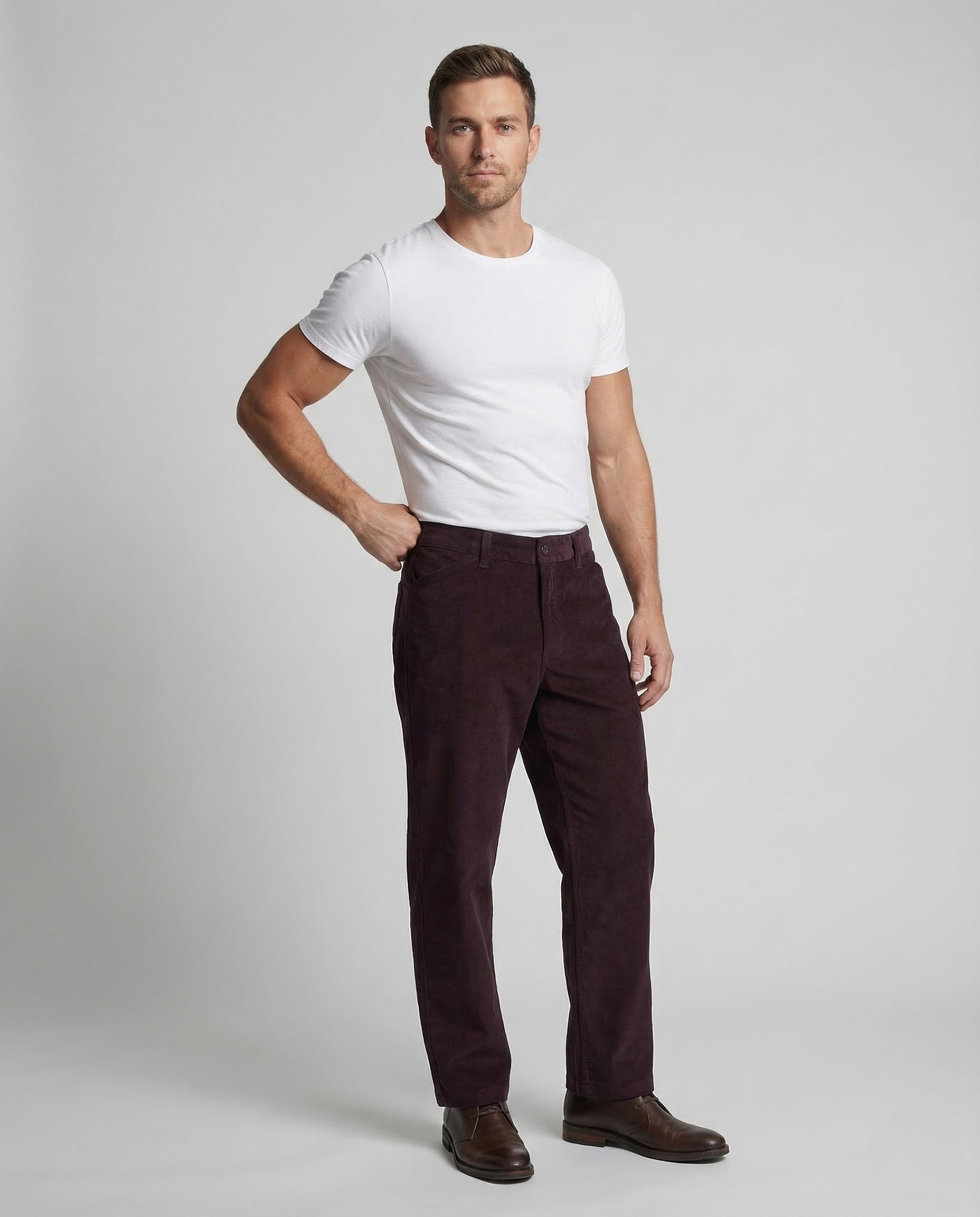 Herren Cordhose mit Beintasche Arbeitsbekleidung - Eveloria