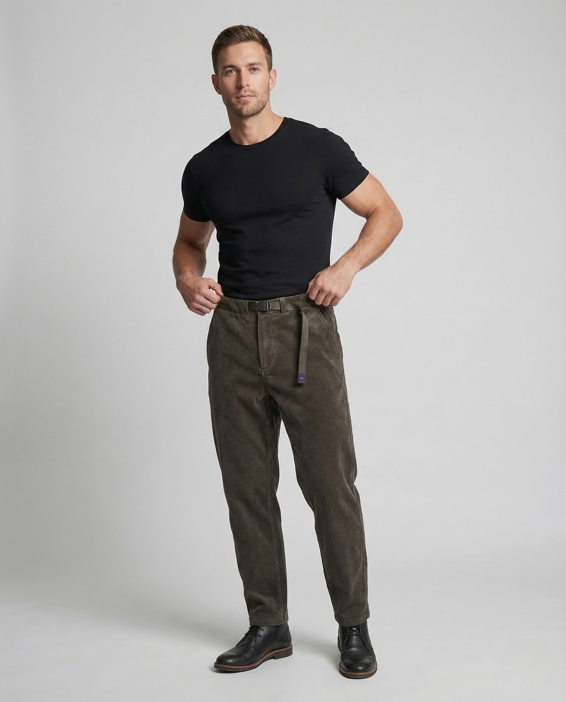 Herren Cordhose Gurtbund Utility Stil - Eveloria