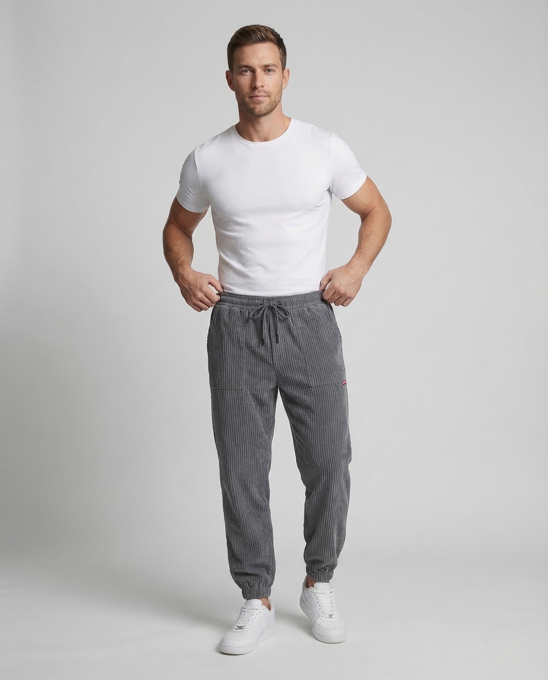 Unisex Cordhose Baggy Elastikbund - Eveloria