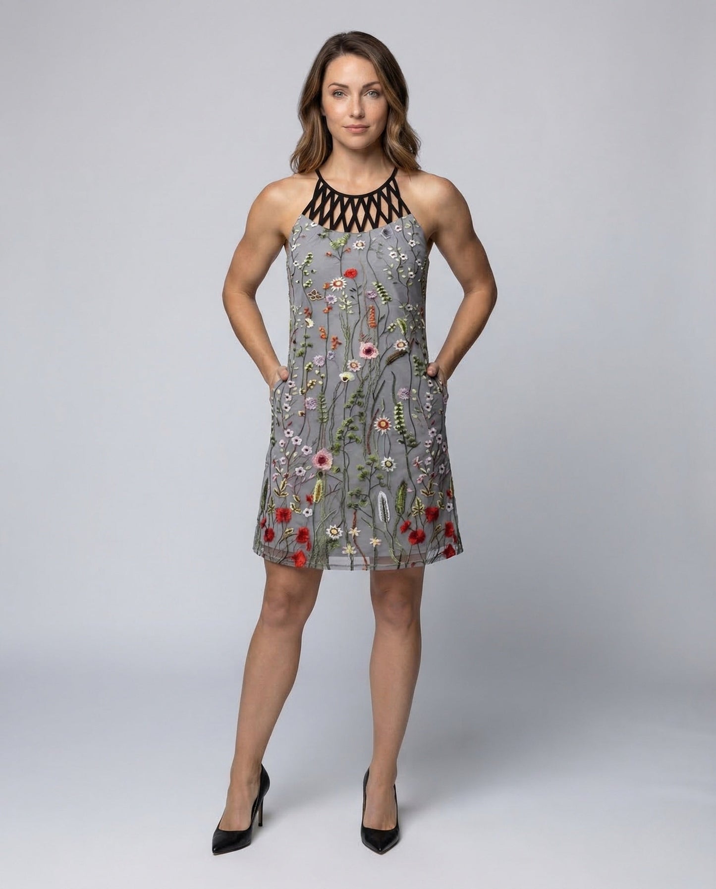 Damen Minikleid Jerseydruck - Eveloria