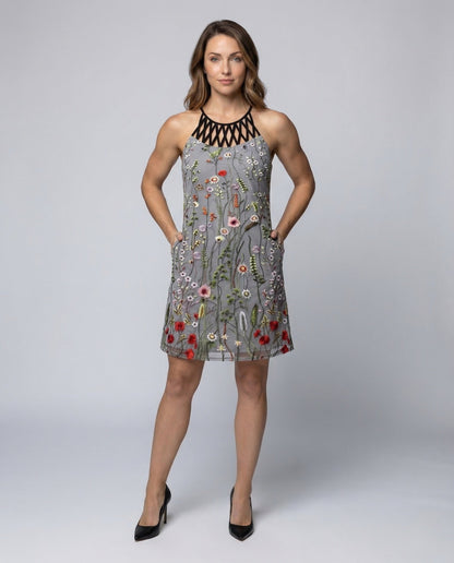Damen Minikleid Jerseydruck - Eveloria