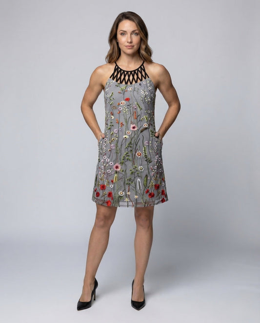 Damen Minikleid Jerseydruck - Eveloria