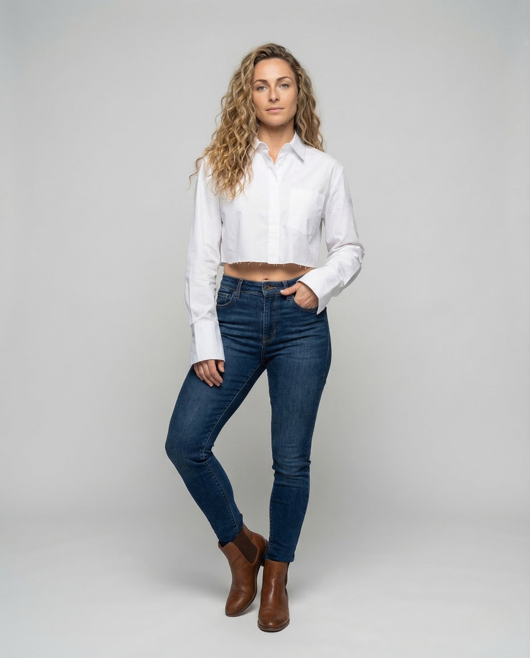 Damen Kurzarmhemd Tailliert - Eveloria