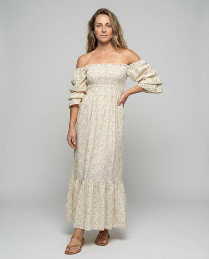 Damen Maxikleid Carmen Volant wird zu: Damen Maxikleid Carmen Volant - Eveloria