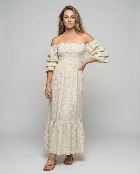 Damen Maxikleid Carmen Volant wird zu: Damen Maxikleid Carmen Volant - Eveloria