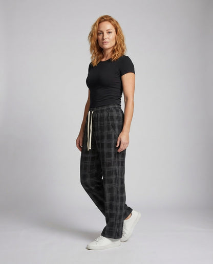 Unisex Freizeithose Kariert Oversize mit Tunnelzug - Eveloria
