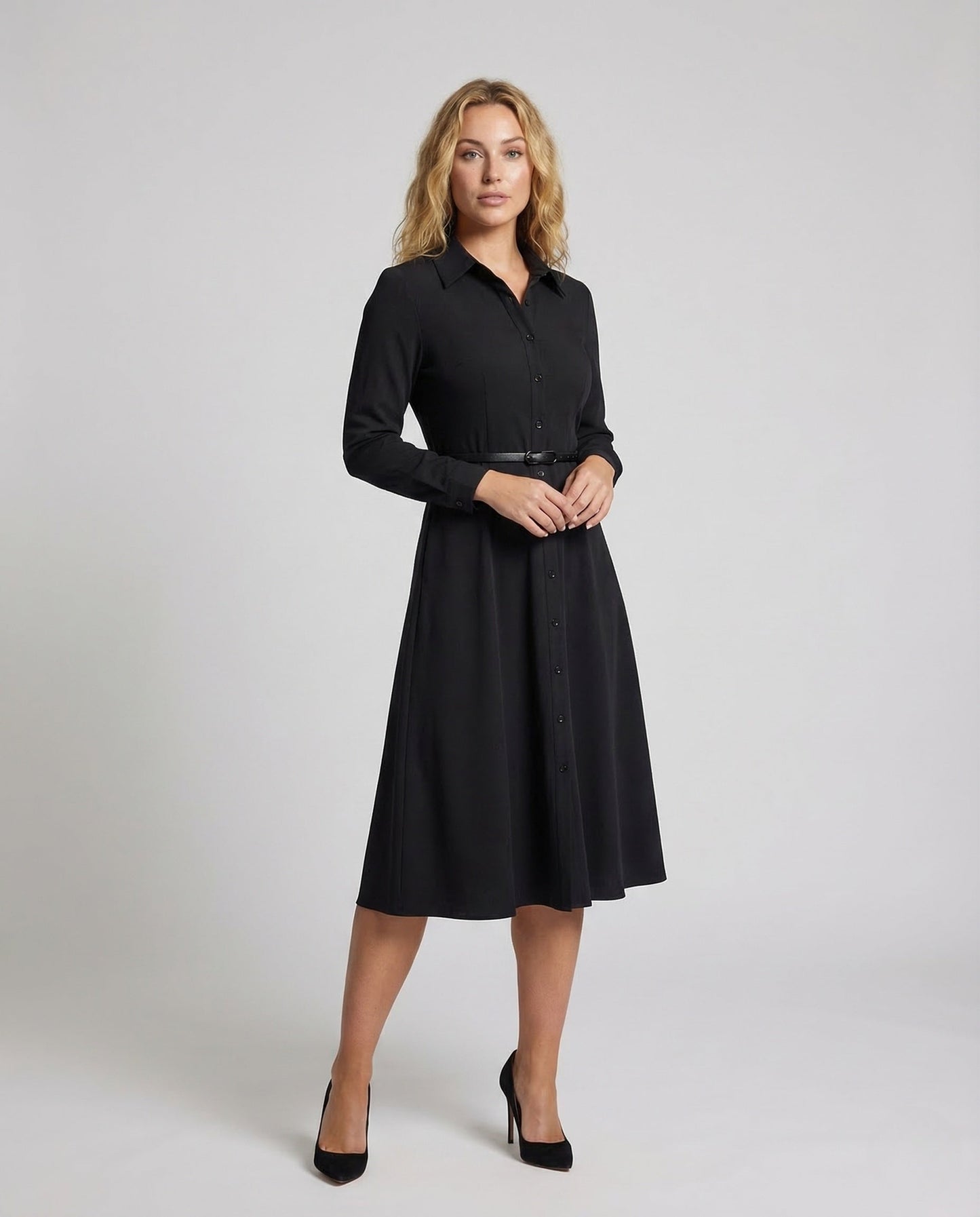 Damen A-Linie Hemdkleid - Eveloria
