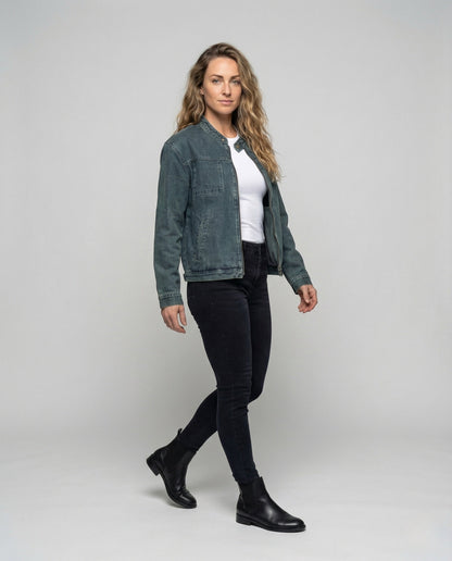 Damen Denimjacke Boxy Übergröße - Eveloria