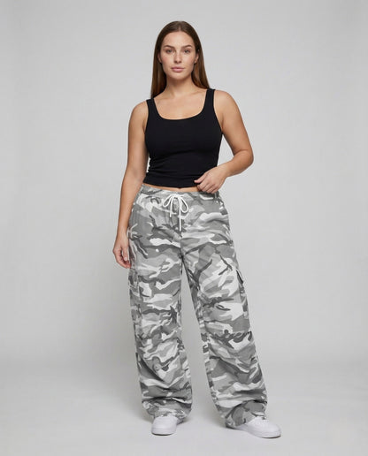 Damen Cargo-Hose Extraweit mit Taschen - Eveloria