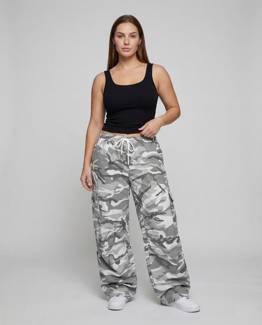 Damen Cargo-Hose Extraweit mit Taschen - Eveloria