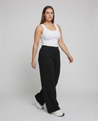 Damen High Waist Palazzo Hose Fließend - Eveloria