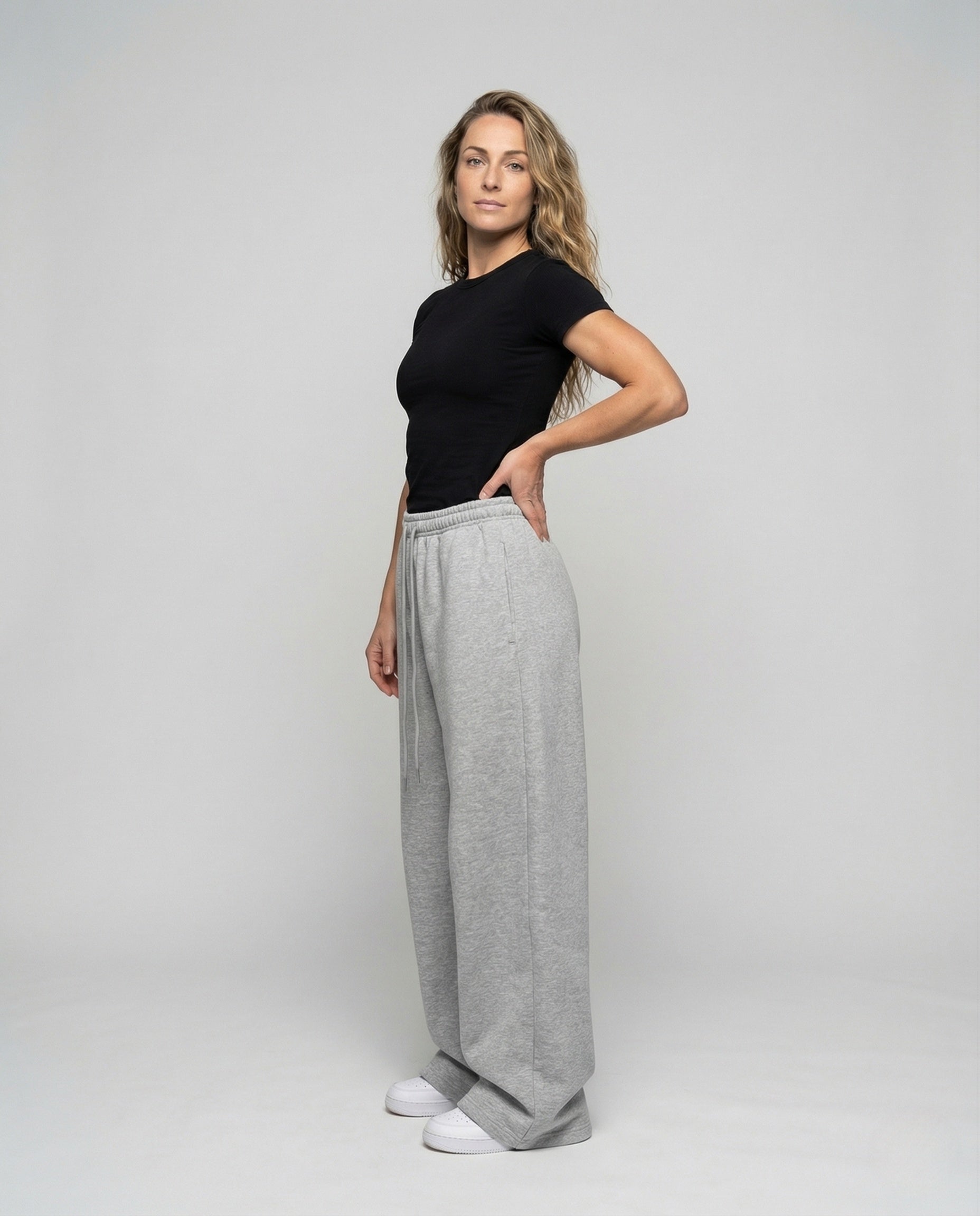 Damen Oversize Jogginghose Tiefschritt - Eveloria