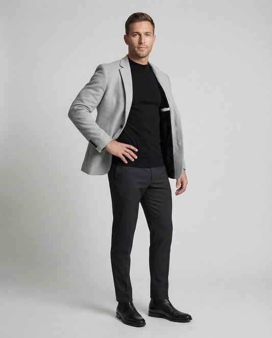 Herren Samt Blazer Mit Thermofutter - Eveloria