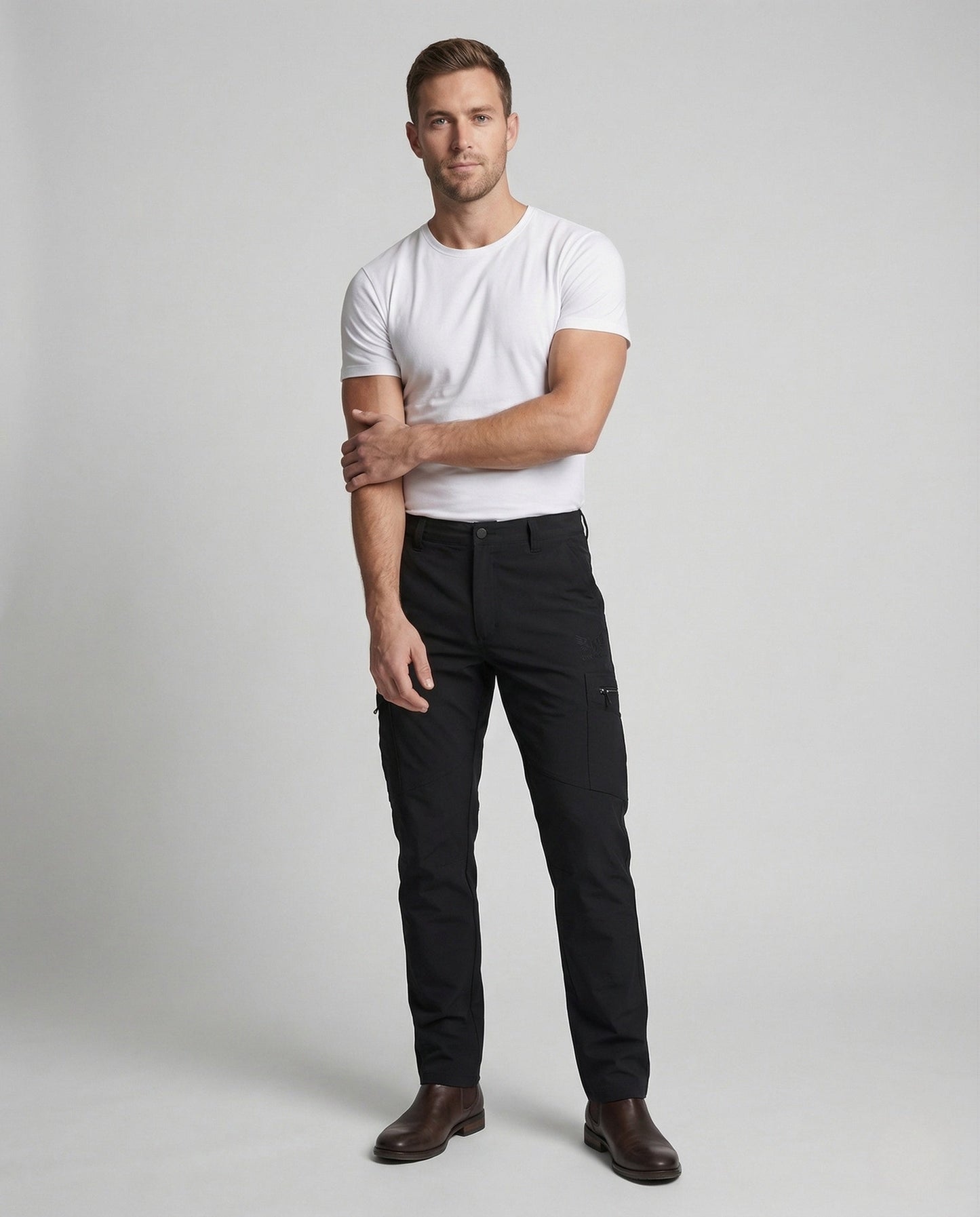 Herren Cargo-Hose Robust Gerade - Eveloria