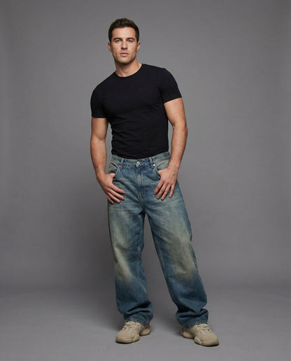 Unisex Baggy Jeans Used Look wird zu:
Herren Damen Baggy Jeans Used - Eveloria