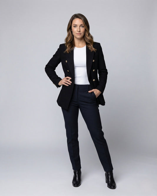 Damen Langblazer Zweireihig - Eveloria