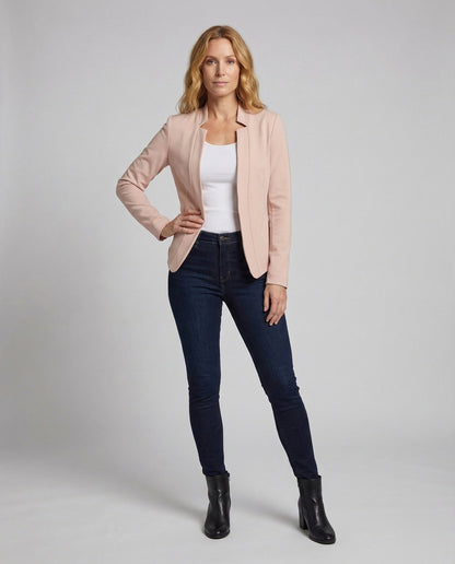 Damen Blazer Stehkragen Jersey - Eveloria