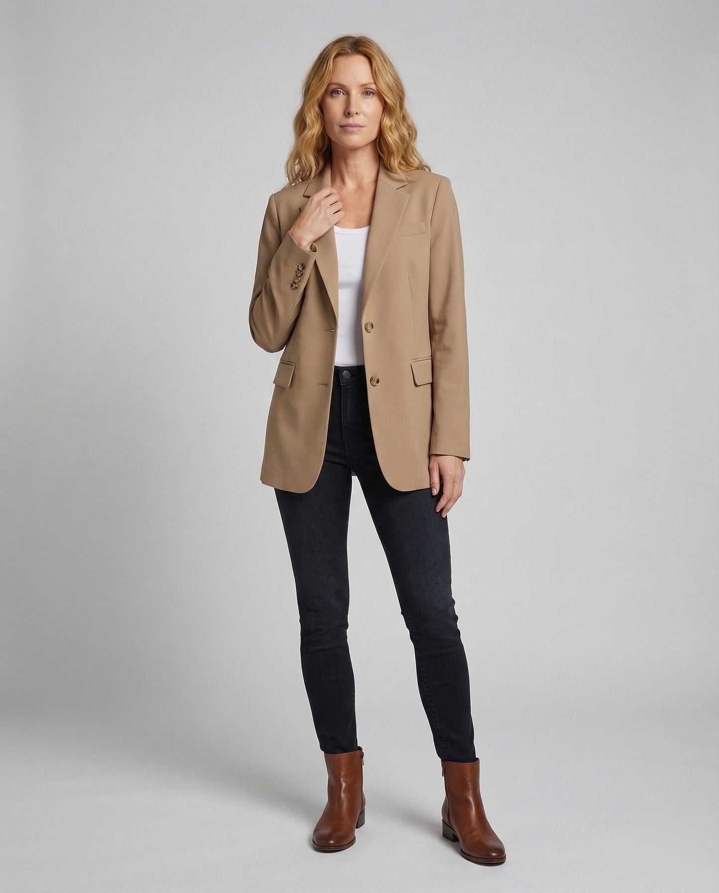 Damen Oversize Blazer Lang wird zu: Damen Oversize Langblazer - Eveloria
