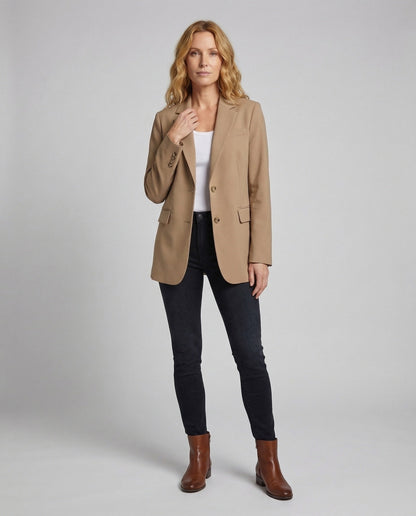 Damen Oversize Blazer Lang wird zu: Damen Oversize Langblazer - Eveloria