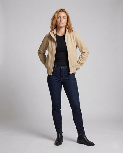 Damen Fleecejacke Stehkragen - Eveloria