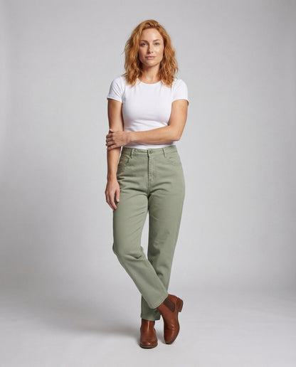 Damen High-Waist-Hose Gerade - Eveloria