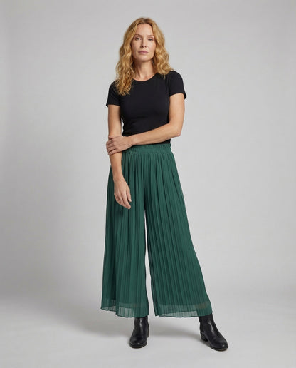 Damenweite Plisseehose - Eveloria