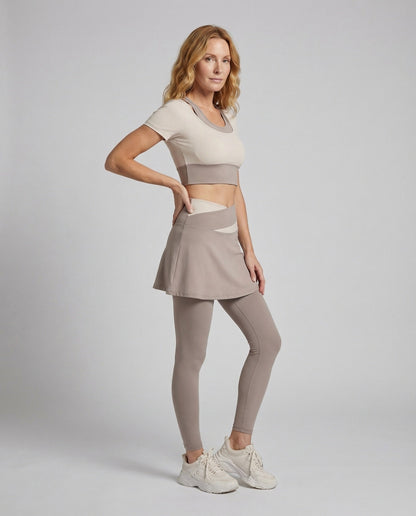 Damen Sportrock Leggings Set - Eveloria