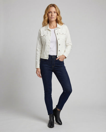 Damen Truckerjacke aus Used-Denim - Eveloria
