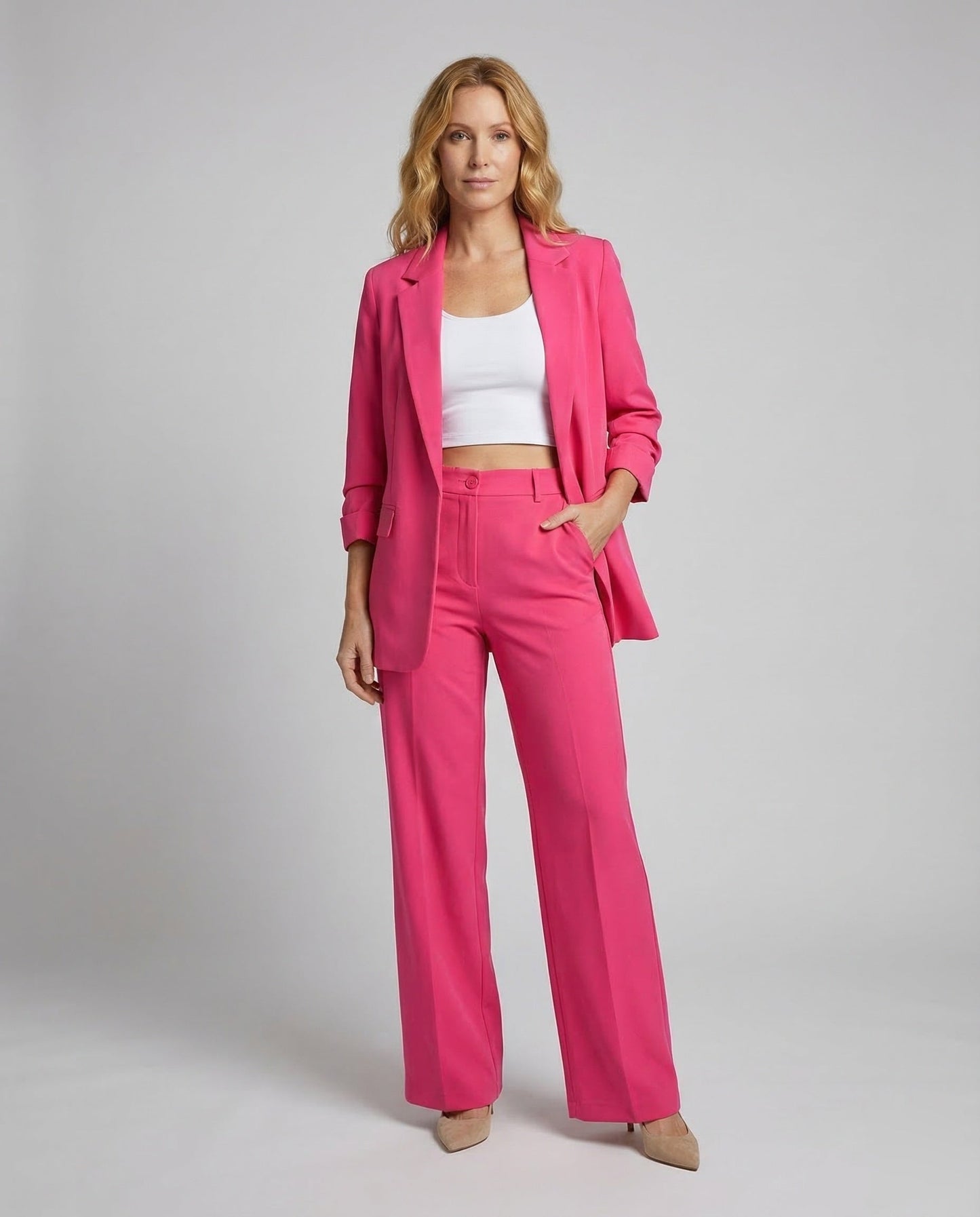 Damen High Waist Anzughose - Eveloria