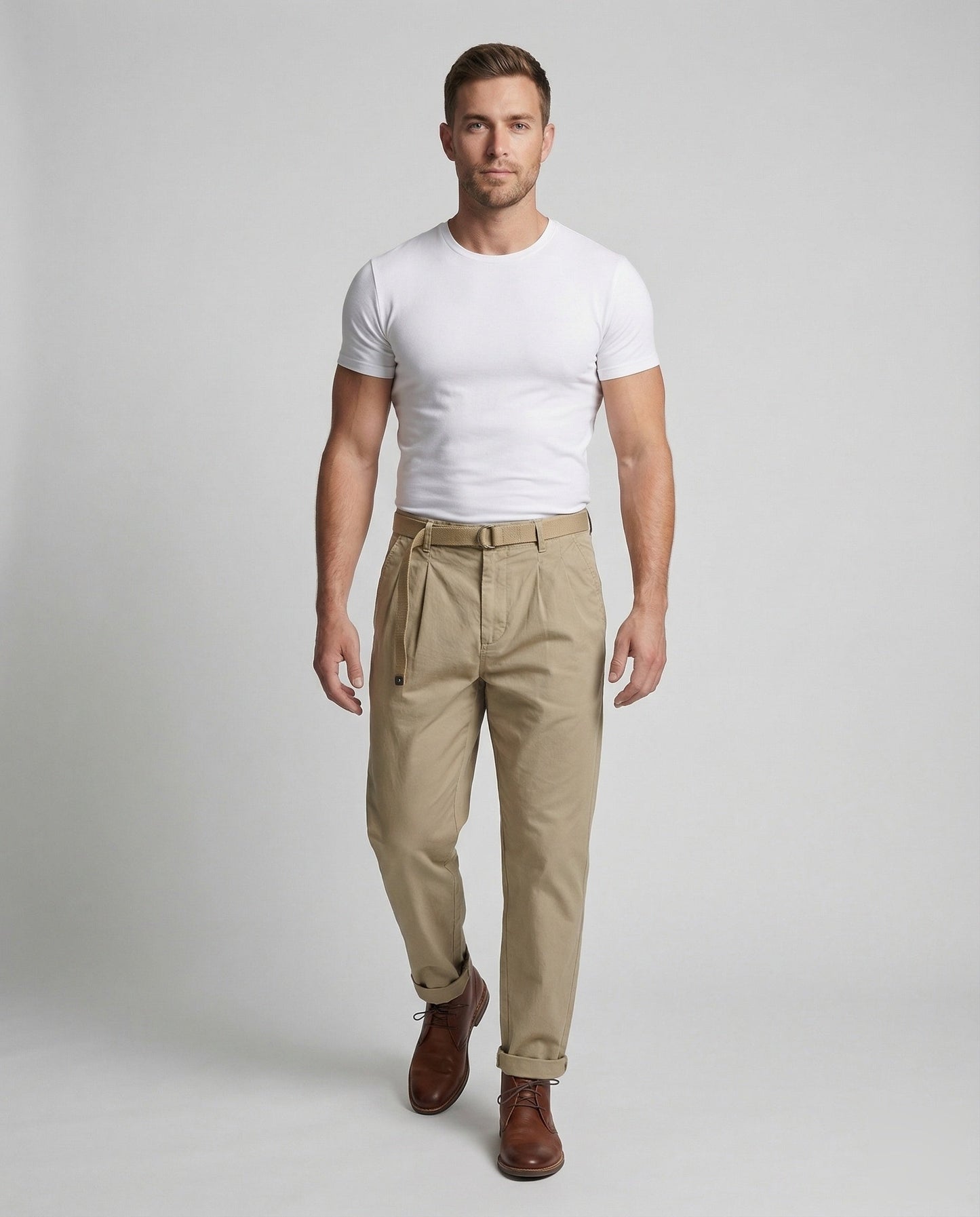 Herren Bundfaltenhose Tapered Slimfit - Eveloria