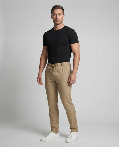 Herren Leinenhose Gerade Bein - Eveloria