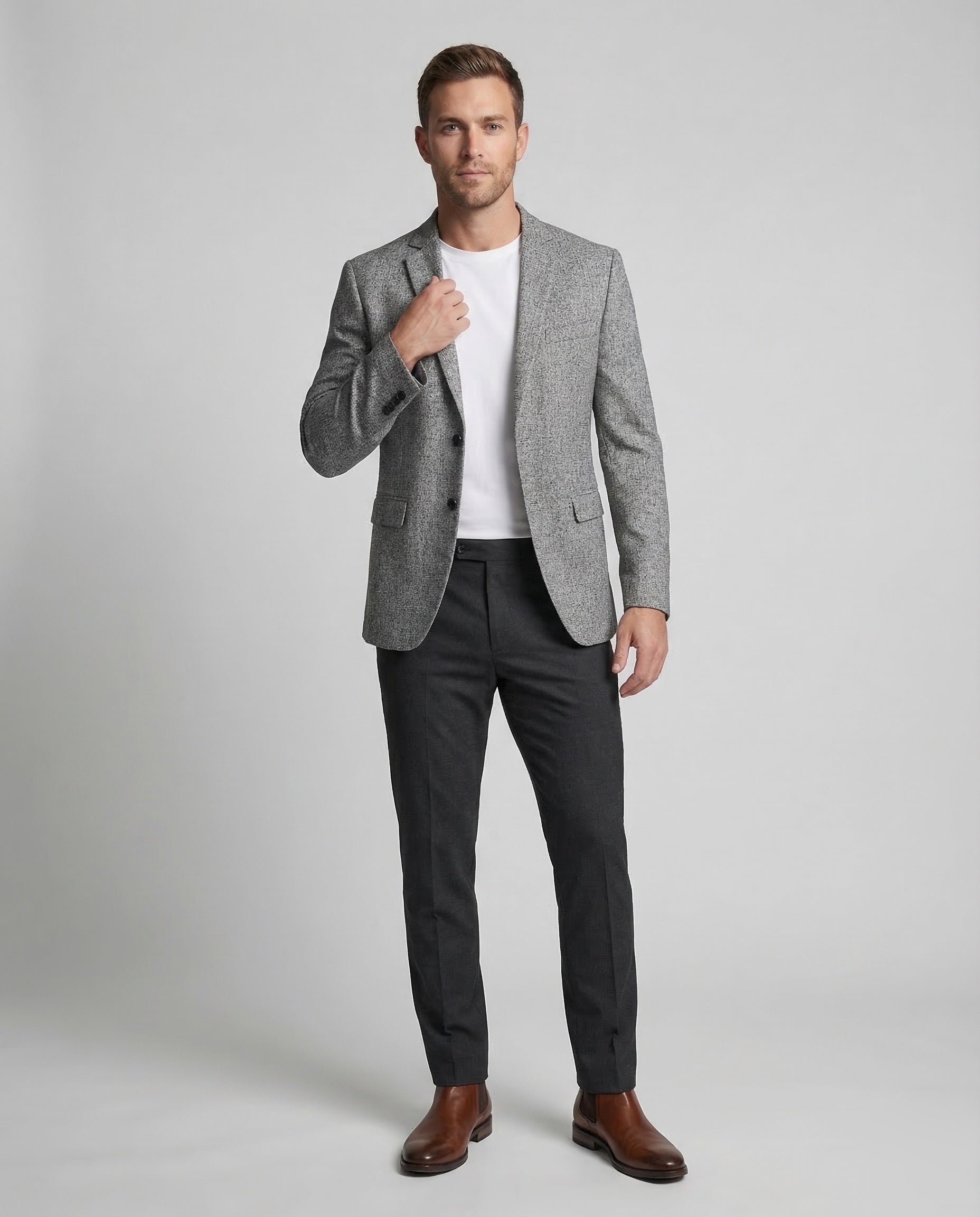 Herren Wollmix Sakko Slim wird zu:
Herren Wollmix Sakko Slim-Fit - Eveloria