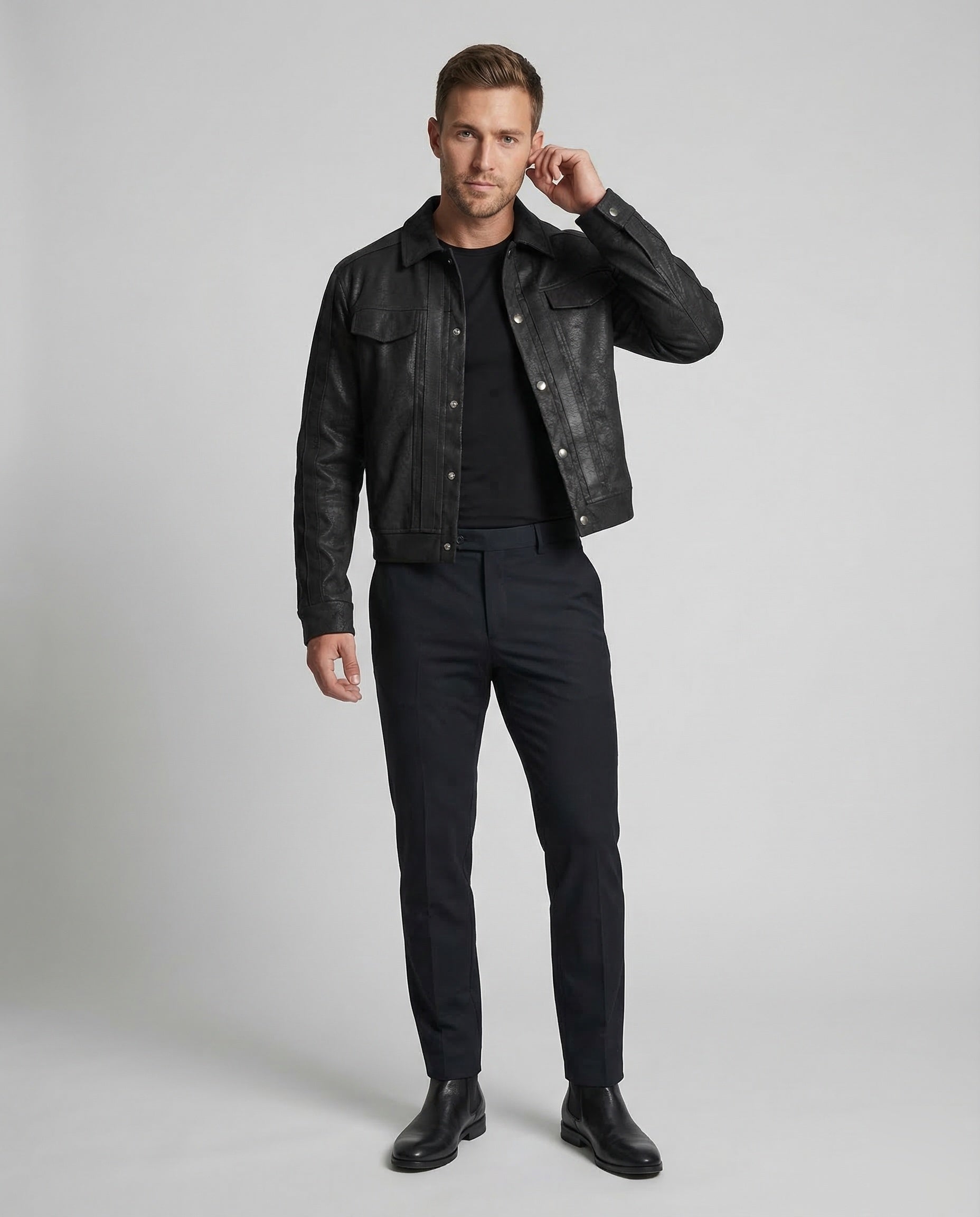 Herren Jeans Weite Used Look - Eveloria