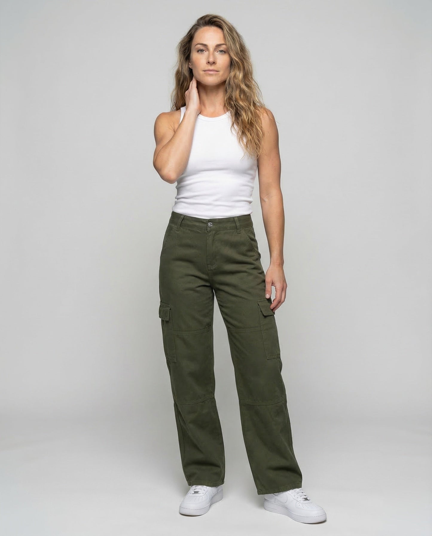 Damen Cargohose Gerade - Eveloria