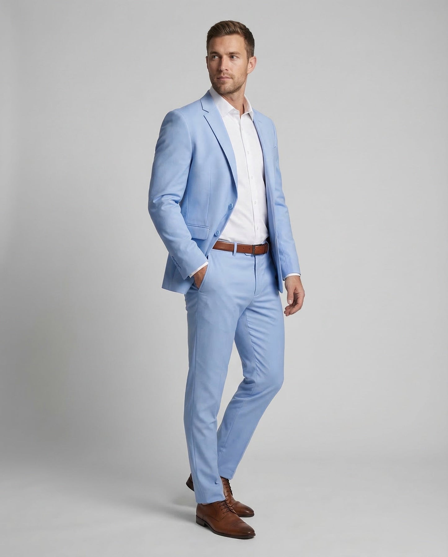 Herren Slim-Anzug Set - Eveloria
