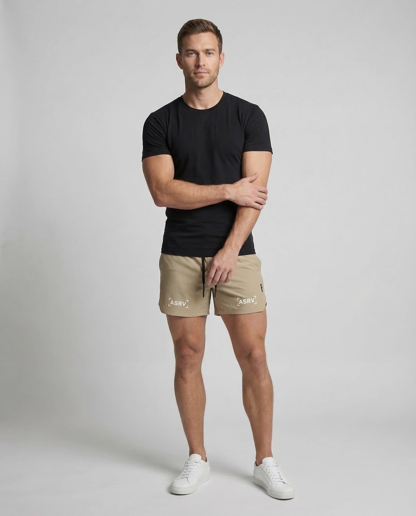 Herren Laufshorts Leicht atmungsaktiv Schwarz - Eveloria