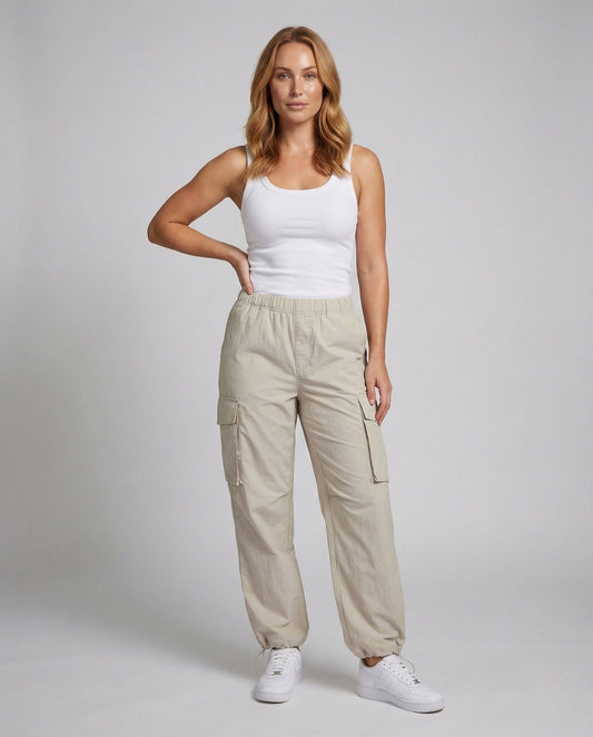 Damen Cargohose Baumwollmix - Eveloria