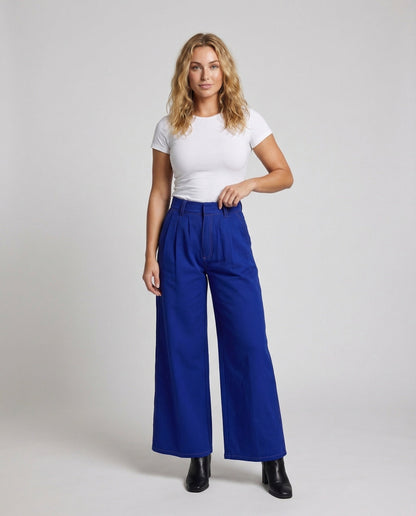 Damen High Waist Marlenehose - Eveloria
