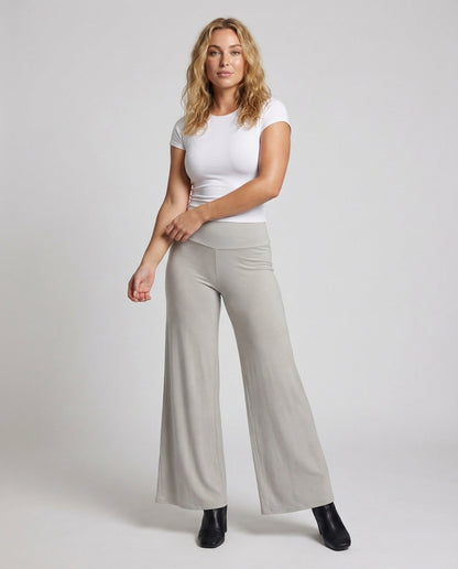 Damen Loungehose Weit Bequem Schwarz - Eveloria