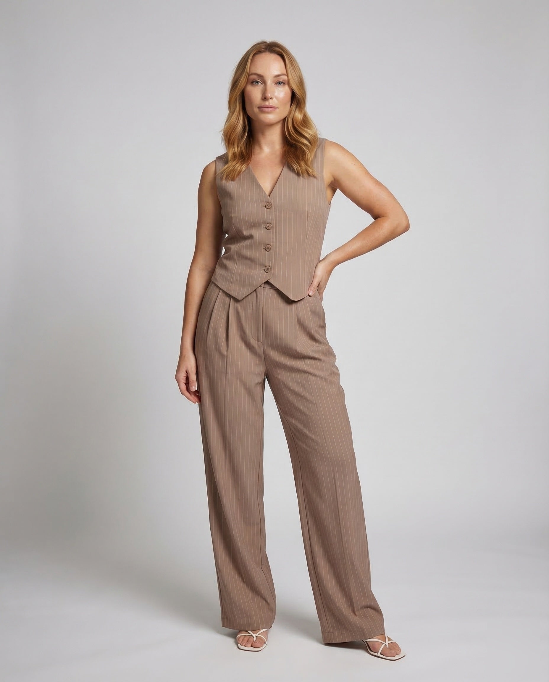 Damen Palazzo Weste Set - Eveloria