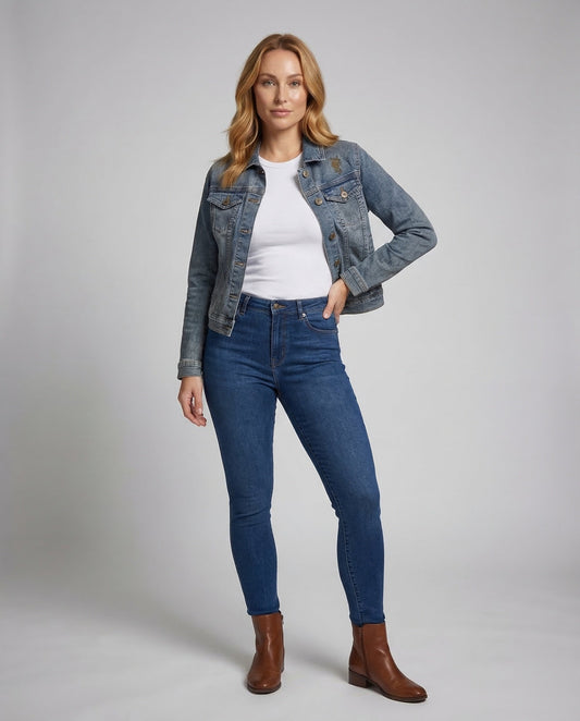 Damen Jeansjacke Bestickt Herz wird zu:
Damen Jeansjacke mit - Eveloria