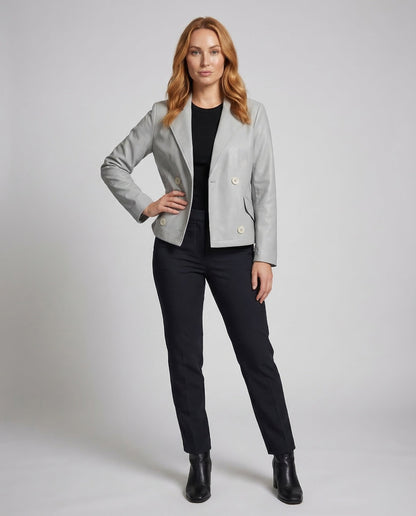 Damen Lederjacke Kurz - Eveloria