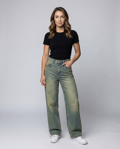 Damen Baggy Jeans Retro wurde zu: Damen Baggy Jeans Retro ist bereits - Eveloria