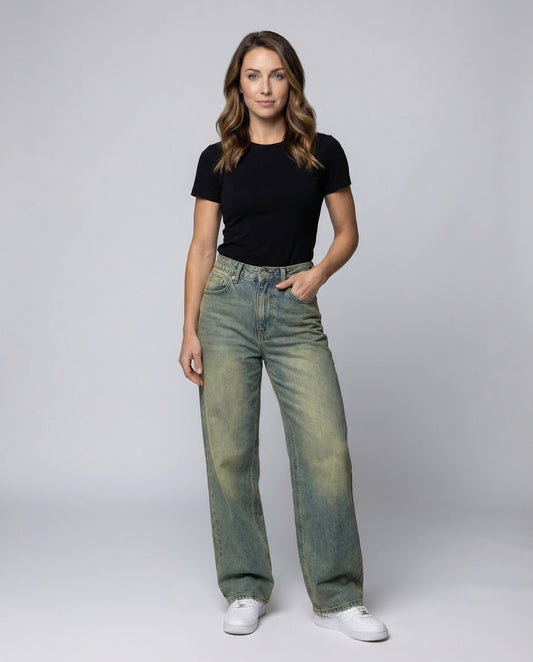 Damen Baggy Jeans Retro wurde zu: Damen Baggy Jeans Retro ist bereits - Eveloria