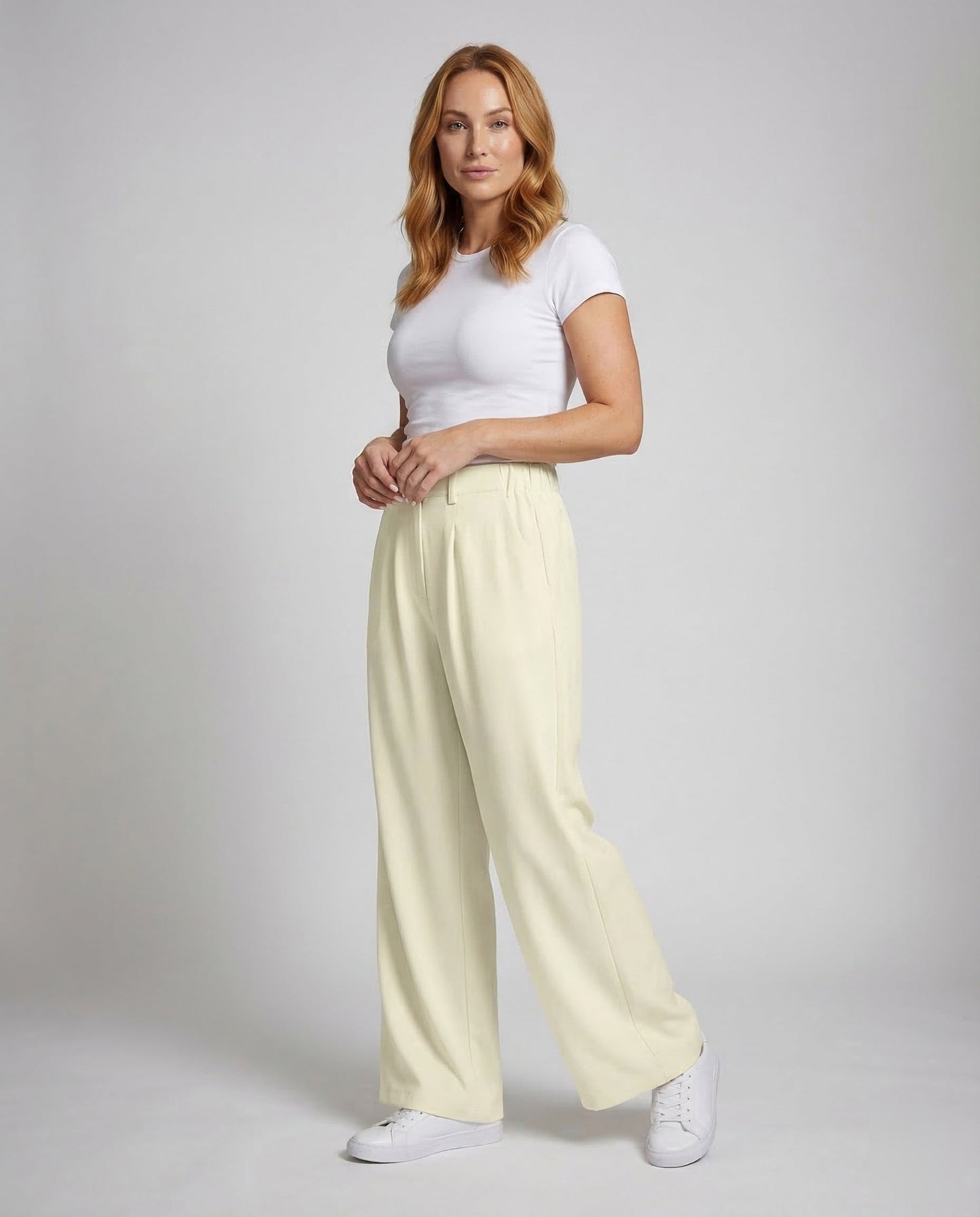 Damen Palazzo-Hose mit Bügelfalte - Eveloria