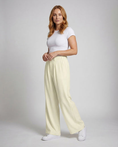 Damen Palazzo-Hose mit Bügelfalte - Eveloria