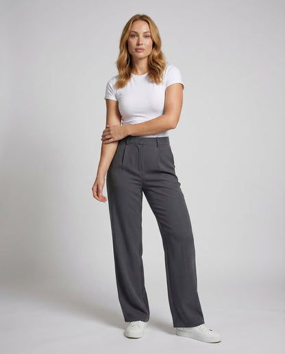 Damen Palazzo-Hose Elegant High-Waist - Eveloria
