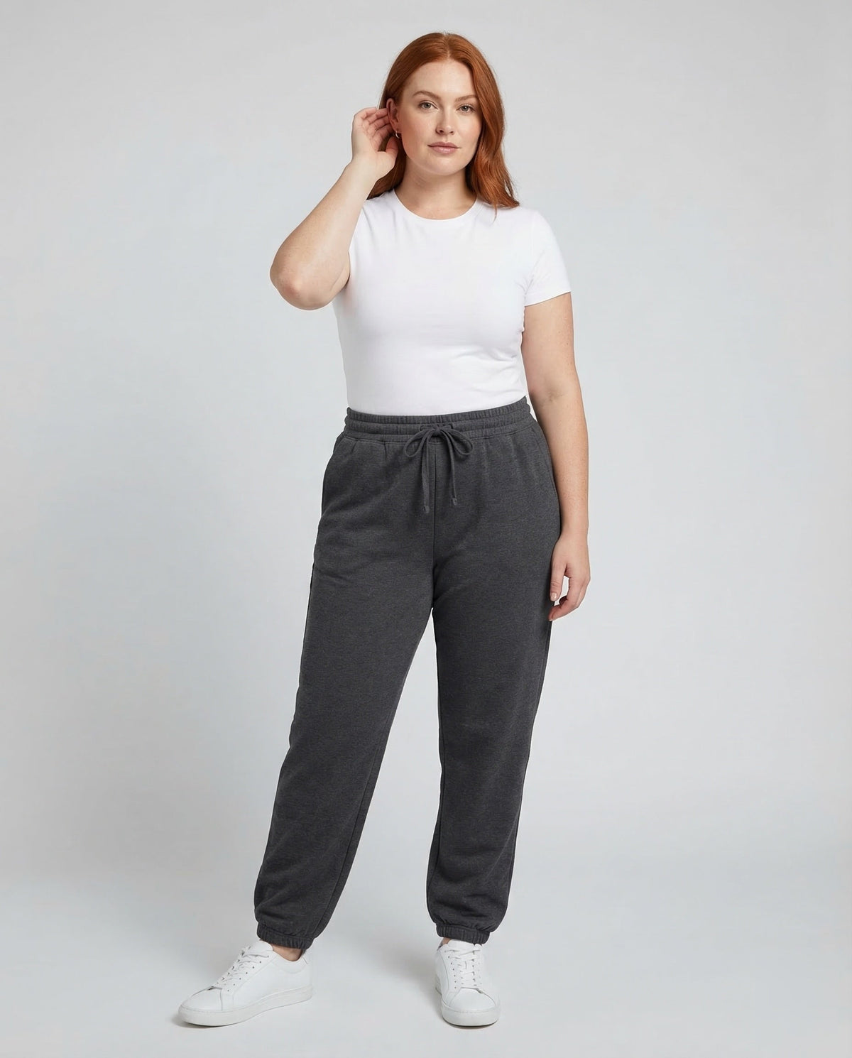 Damen Jogginghose Tapered Rippbund - Eveloria