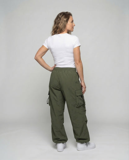 Damen Leicht Cargo Hose Weite Passform