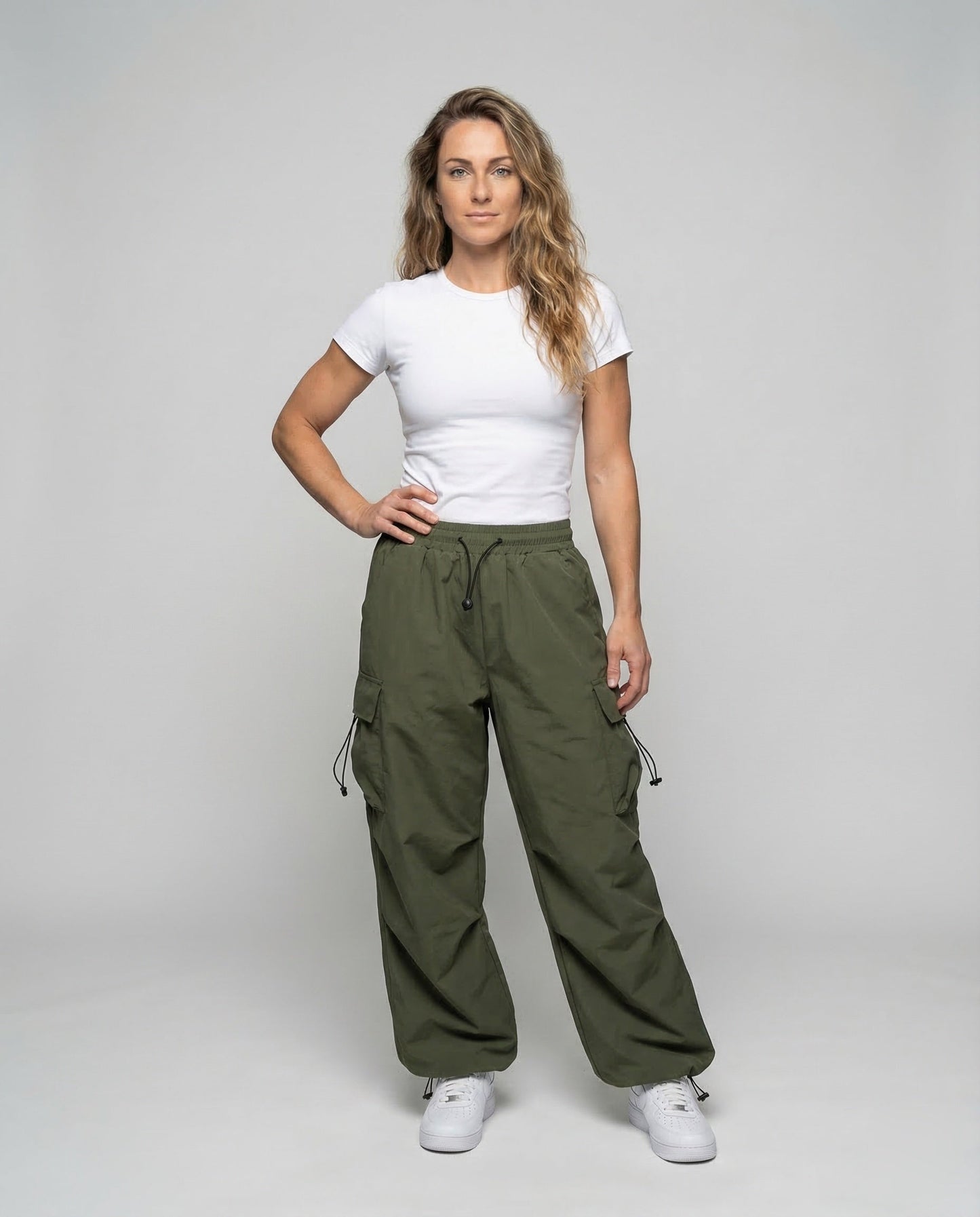 Damen Leicht Cargo Hose Weite Passform